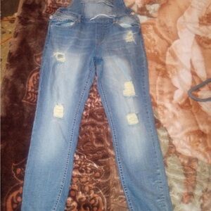 Women's Distressed Blue Jeans